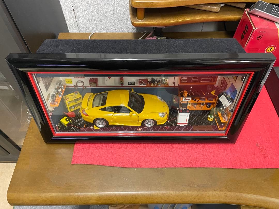 ポルシェ　GT3　ミニガレージセット