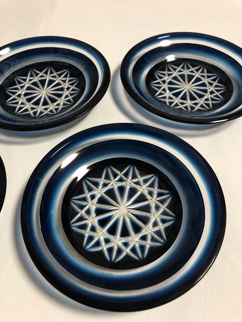 薩摩切子　薩摩びーどろ工芸　薩摩刻印あり