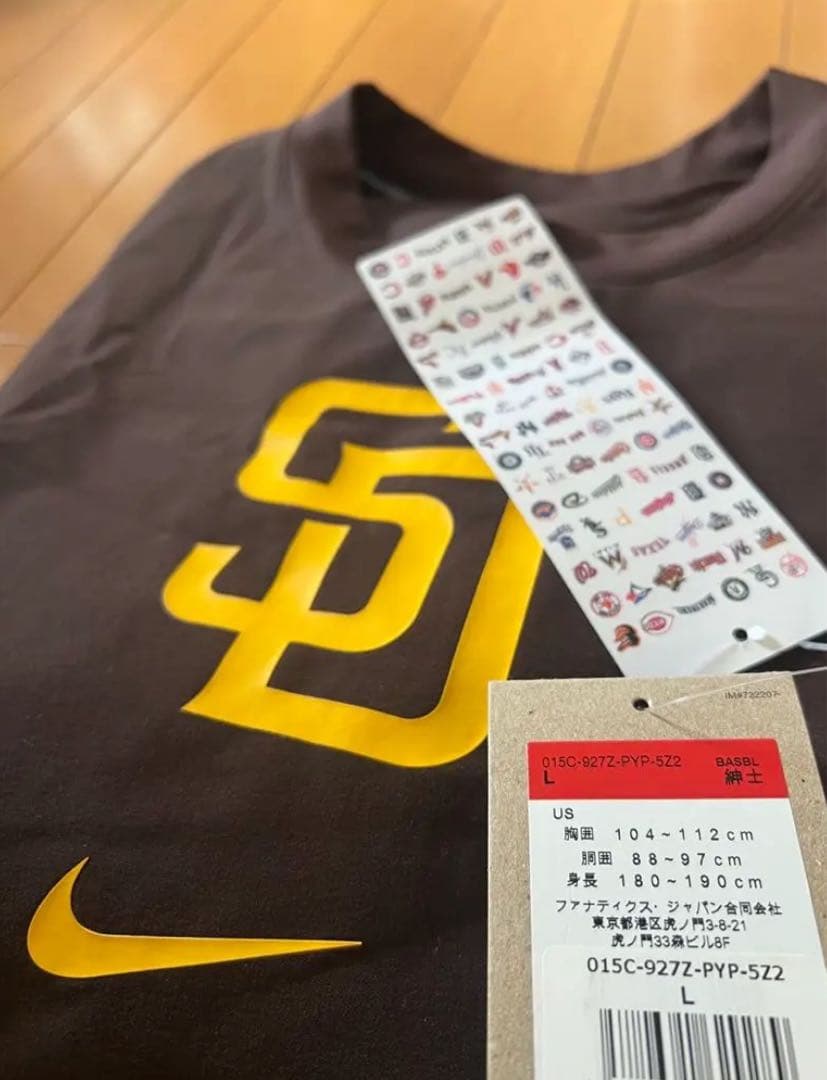 選手着用サンディエゴ・パドレスNIKE PulloverSweatshirt L