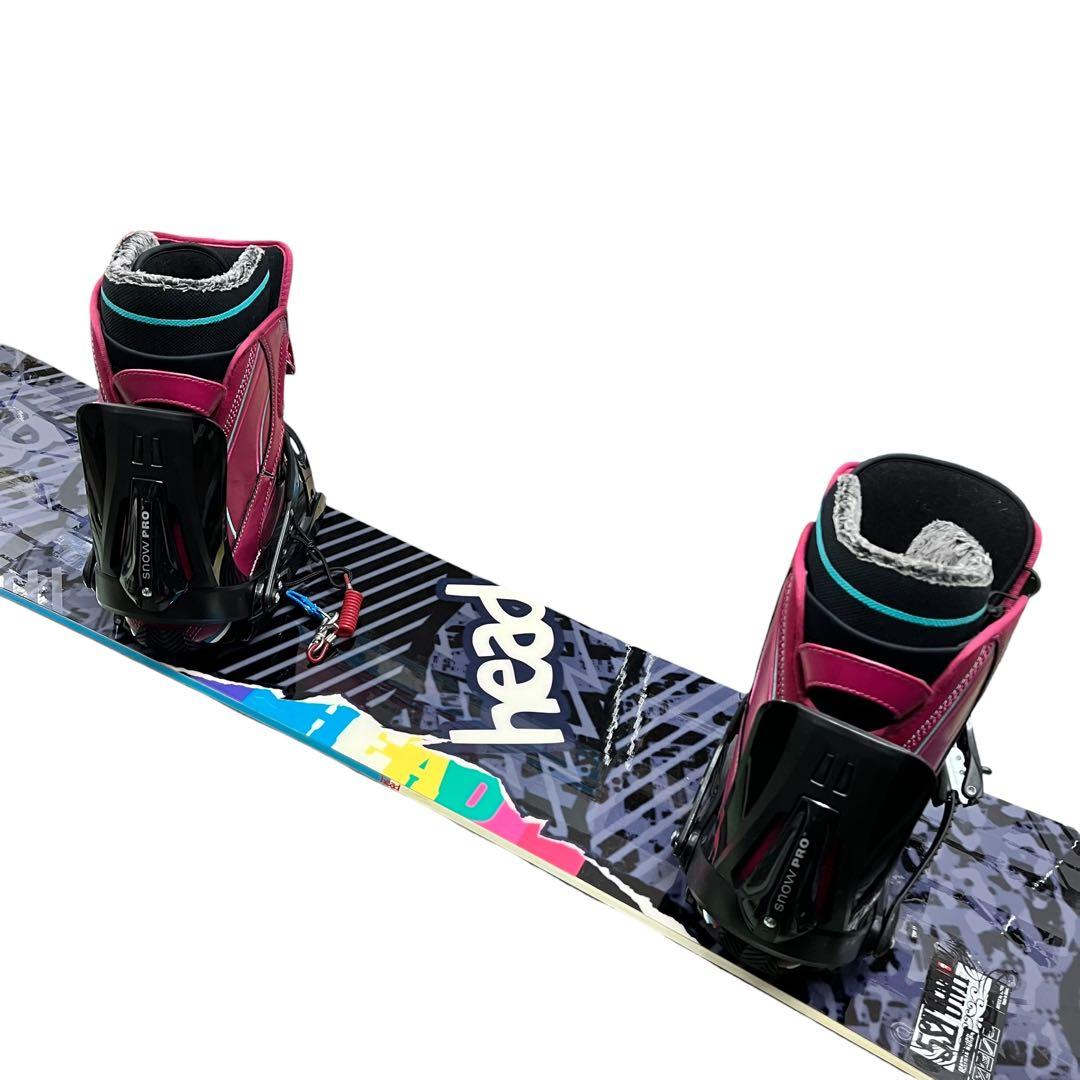 レディース3点セット HEAD MATRIX ROCKA 152 バイン ブーツ