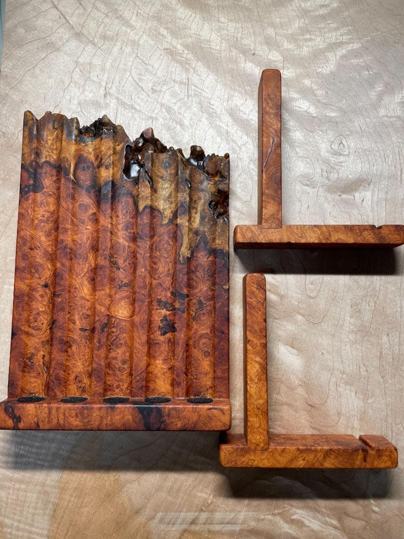 【Kentaro-papa　花梨紅白　立て掛け　ペントレイ（５本用）】