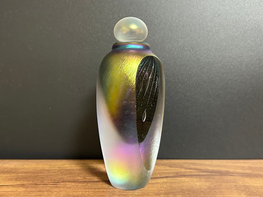 ガラス工芸 香水瓶 香水ボトル 1988年　作家物