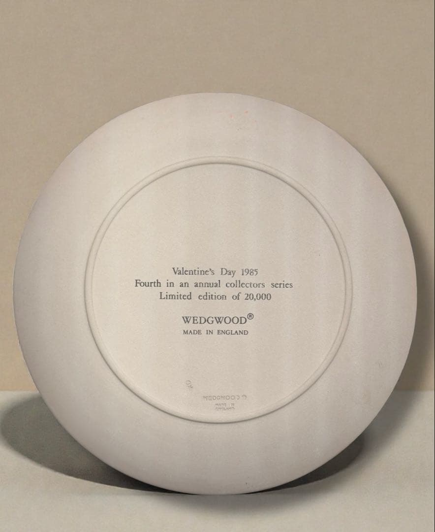 #ウェッジウッド ジャスパー バレンタインデー 1985 イヤープレート　S-3