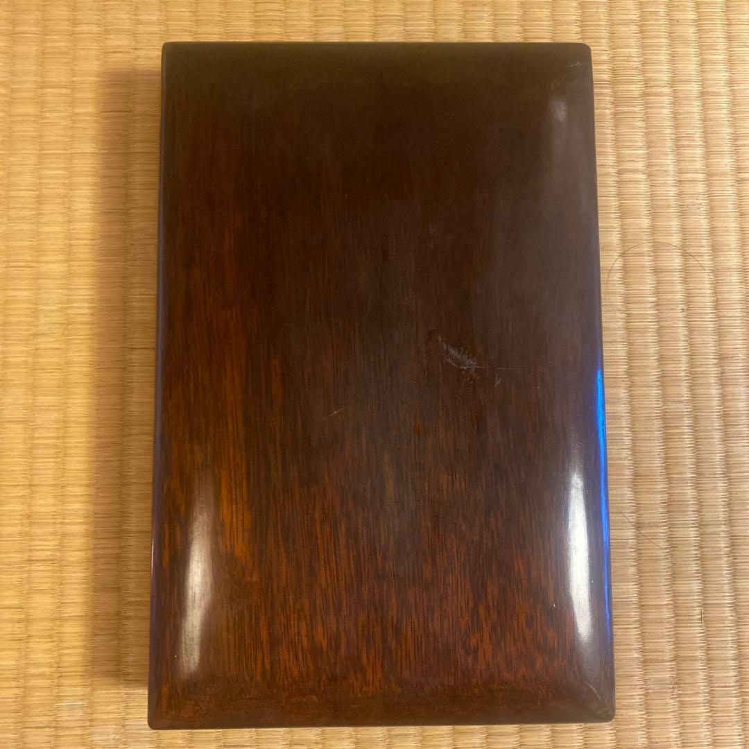 宋坑端渓長方硯　10吋