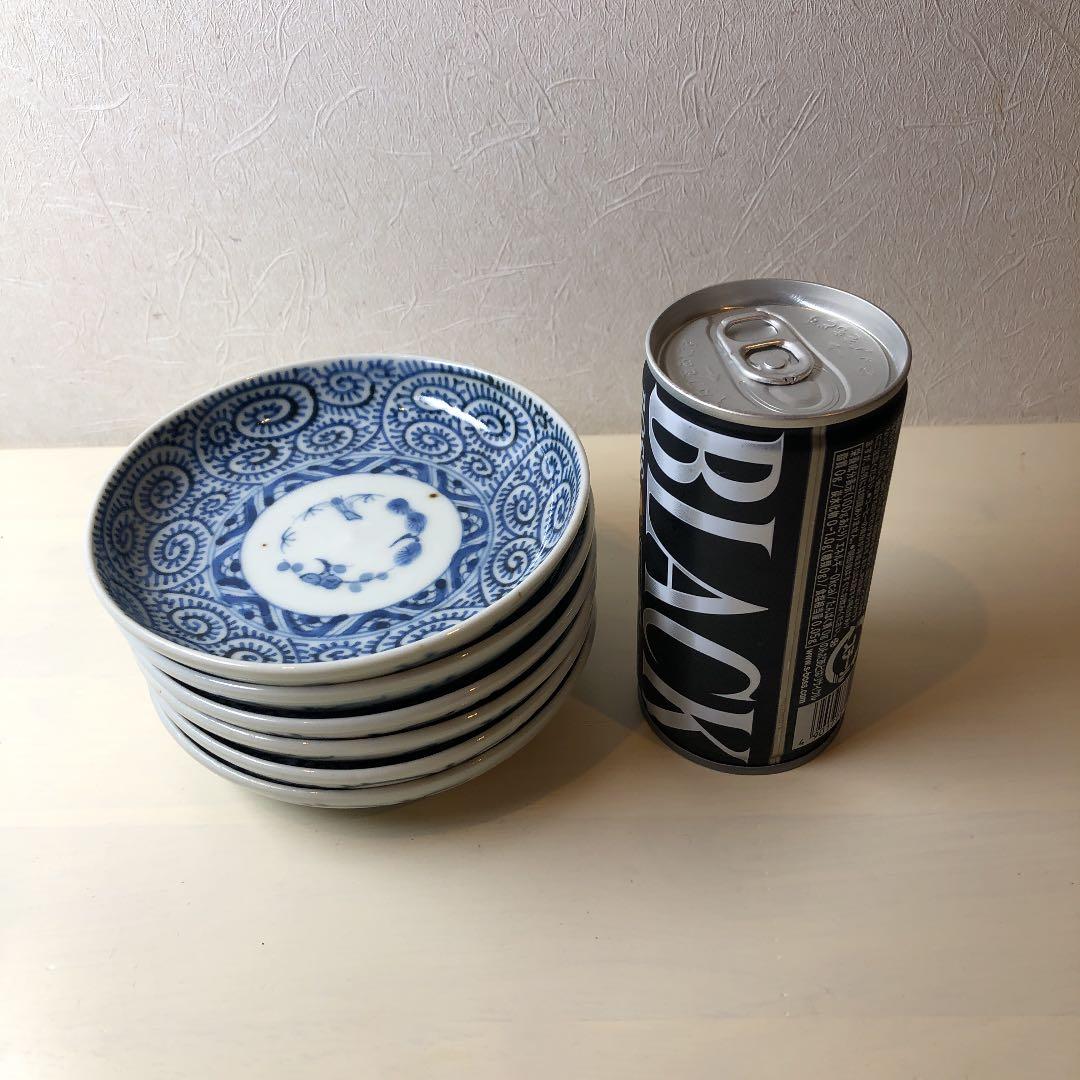 古伊万里☆骨董☆蛸唐草☆小皿六枚☆完品