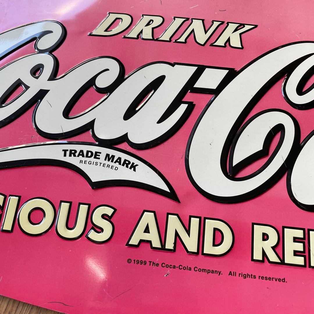90's 店舗什器 コカコーラ Coca Cola メタルサイン 看板 蚤の市