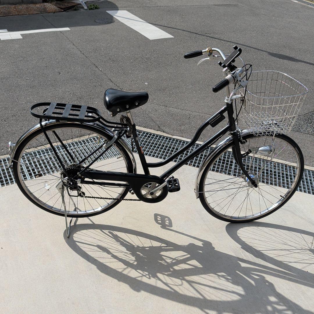 ブリヂストンNOLKOG R6 点灯虫 27型 外装6段変速 T.Xクロツヤケシ