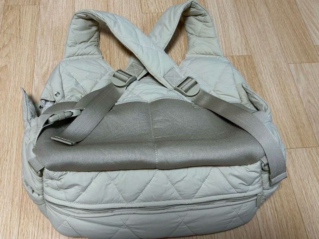 【mi】moncheri キルティングフロントリュック S ベージュ