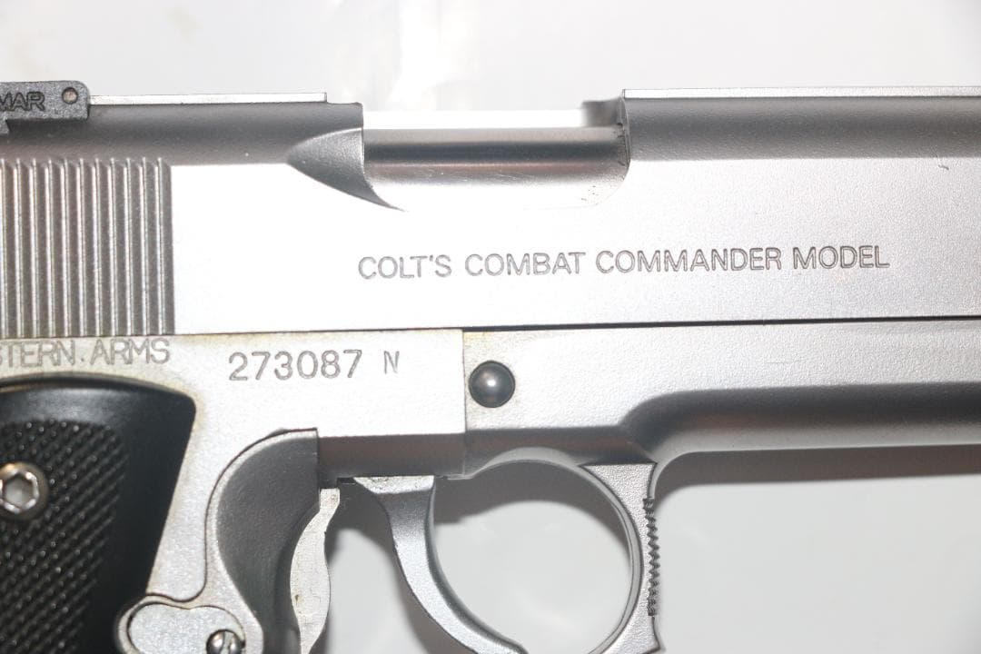 WA製　ABS樹脂ガスガン　コルト　コンバットコンダーカスタム　シルバー　合法品