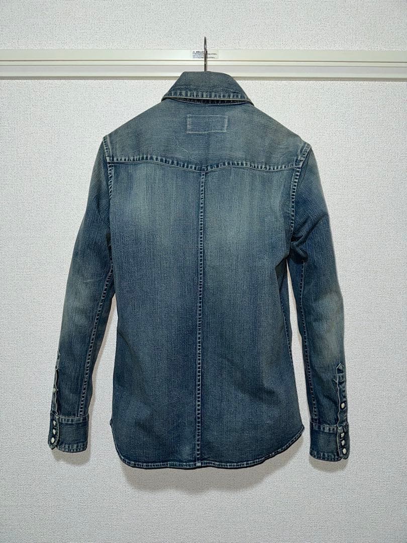 B’z稲葉浩志さん着用 AKMパッチワークウェスタン ストレッチデニムシャツ