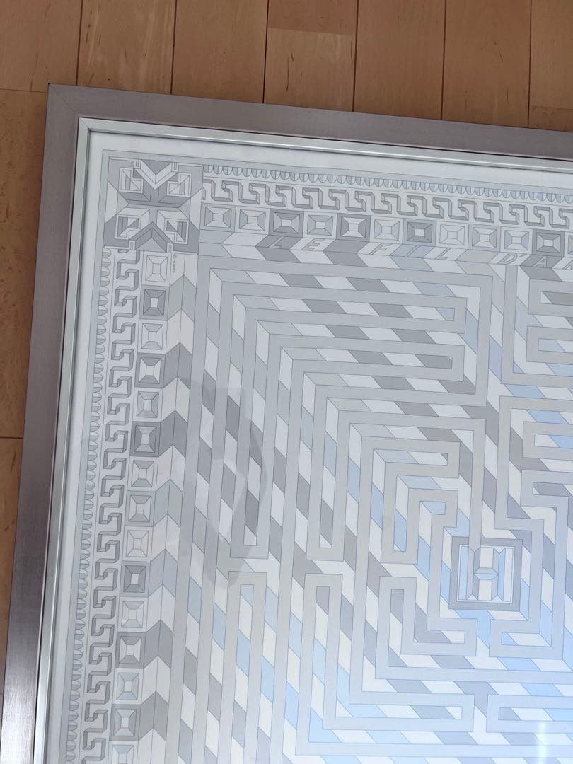 エルメス　スカーフ　額装2