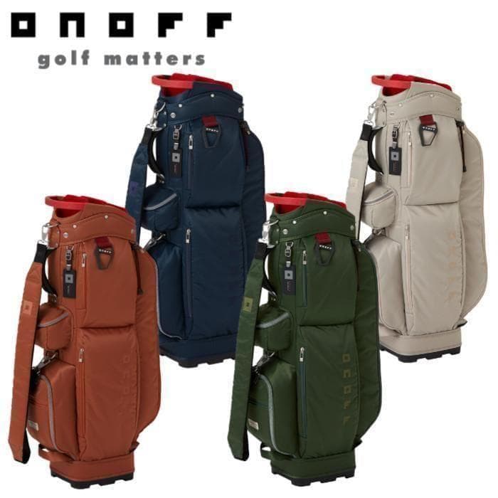 新品 ONOFF オノフ キャディバッグ OB0424 サンドベージュ