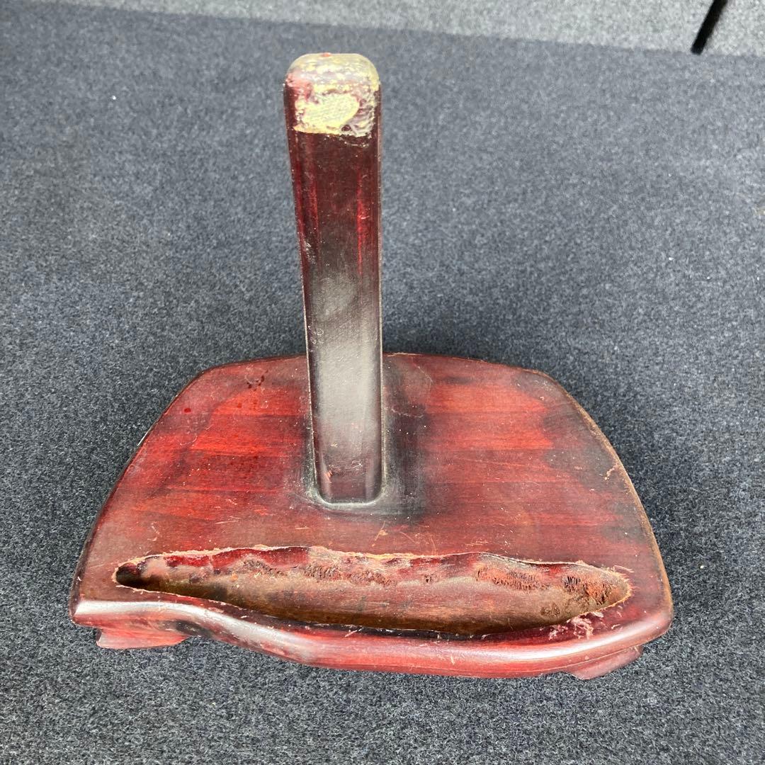 直角石オルソセラス大型台付