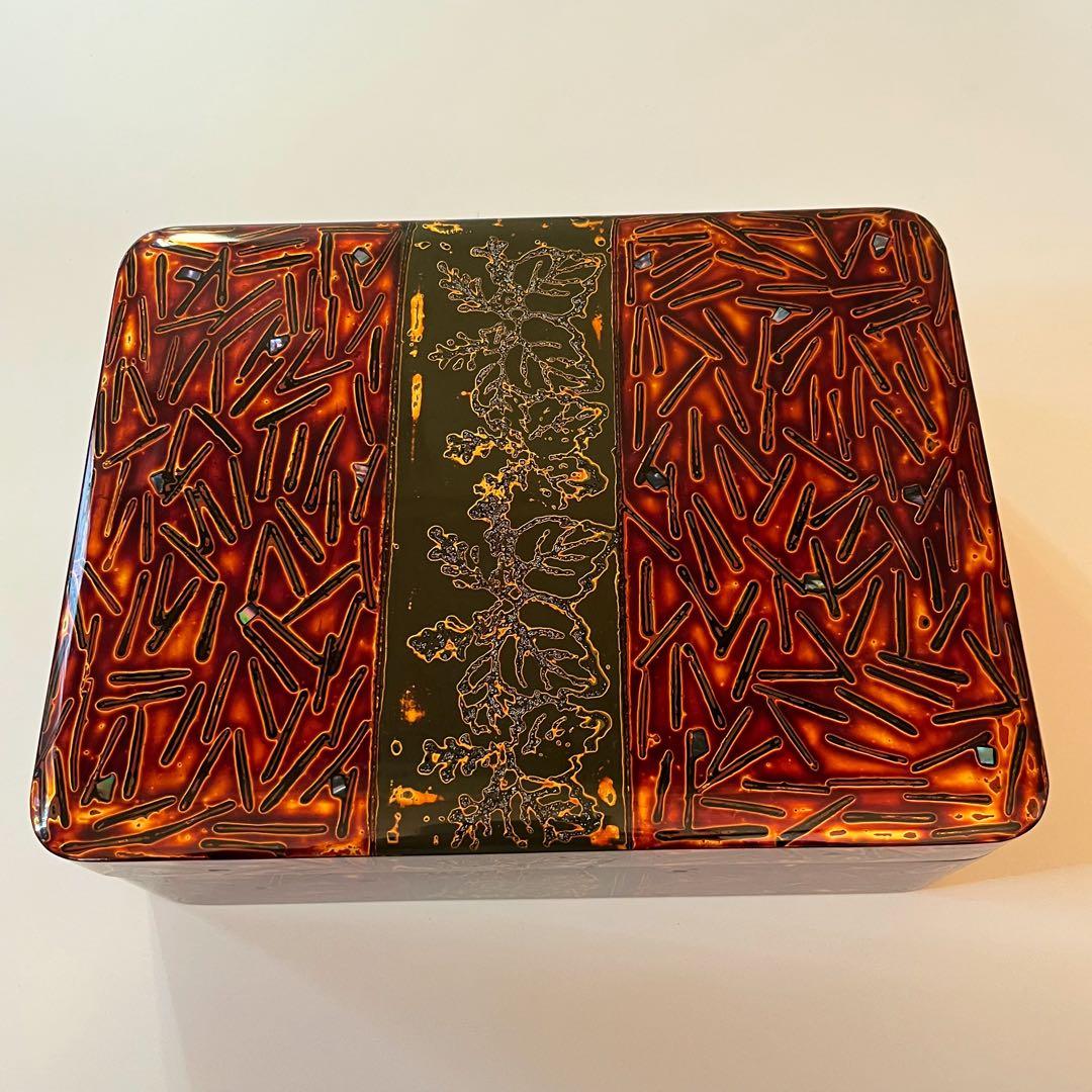 【美品】加福太治郎商店　宋州作　若狭塗螺鈿文庫 　漆塗 漆器 　伝統工芸品　在銘