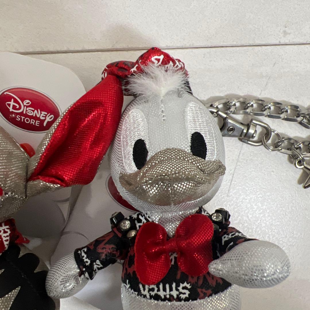 ミッキー・グーフィー・ドナルド・スティッチ ぬいぐるみキーチェーン　タグ付き
