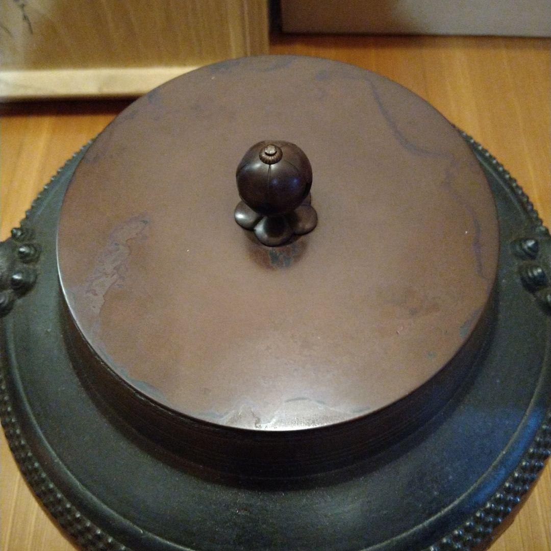 【逸品】茶道具　甑口釜　八景地紋　天猫　浄心極