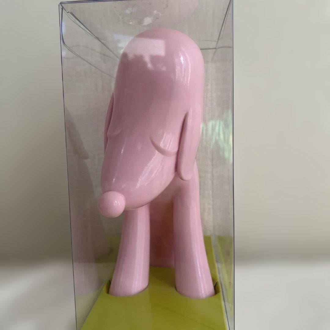 奈良美智　あおもり犬貯金箱　ピンク