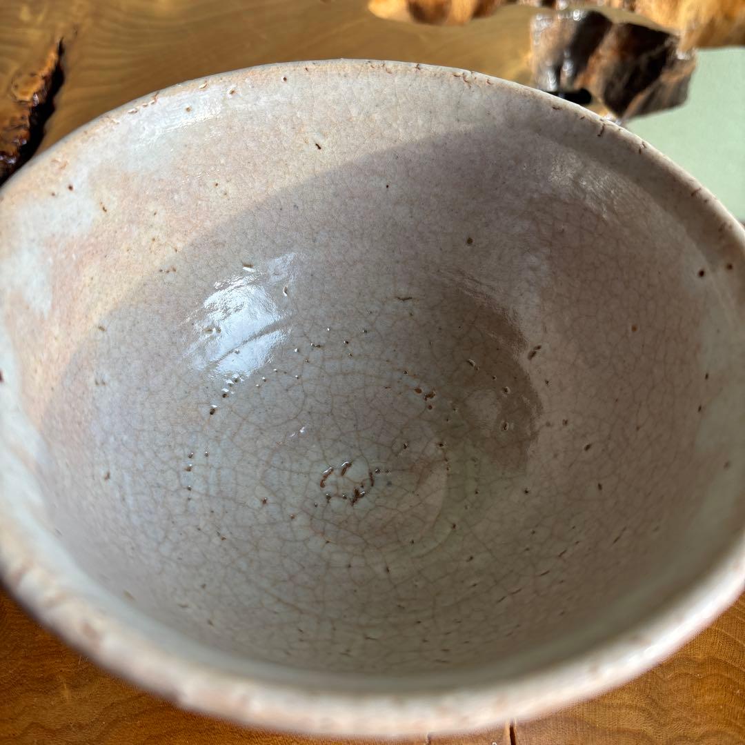 赤瀬清泉造 草添窯 萩焼 抹茶碗 茶道具 共箱（11t）