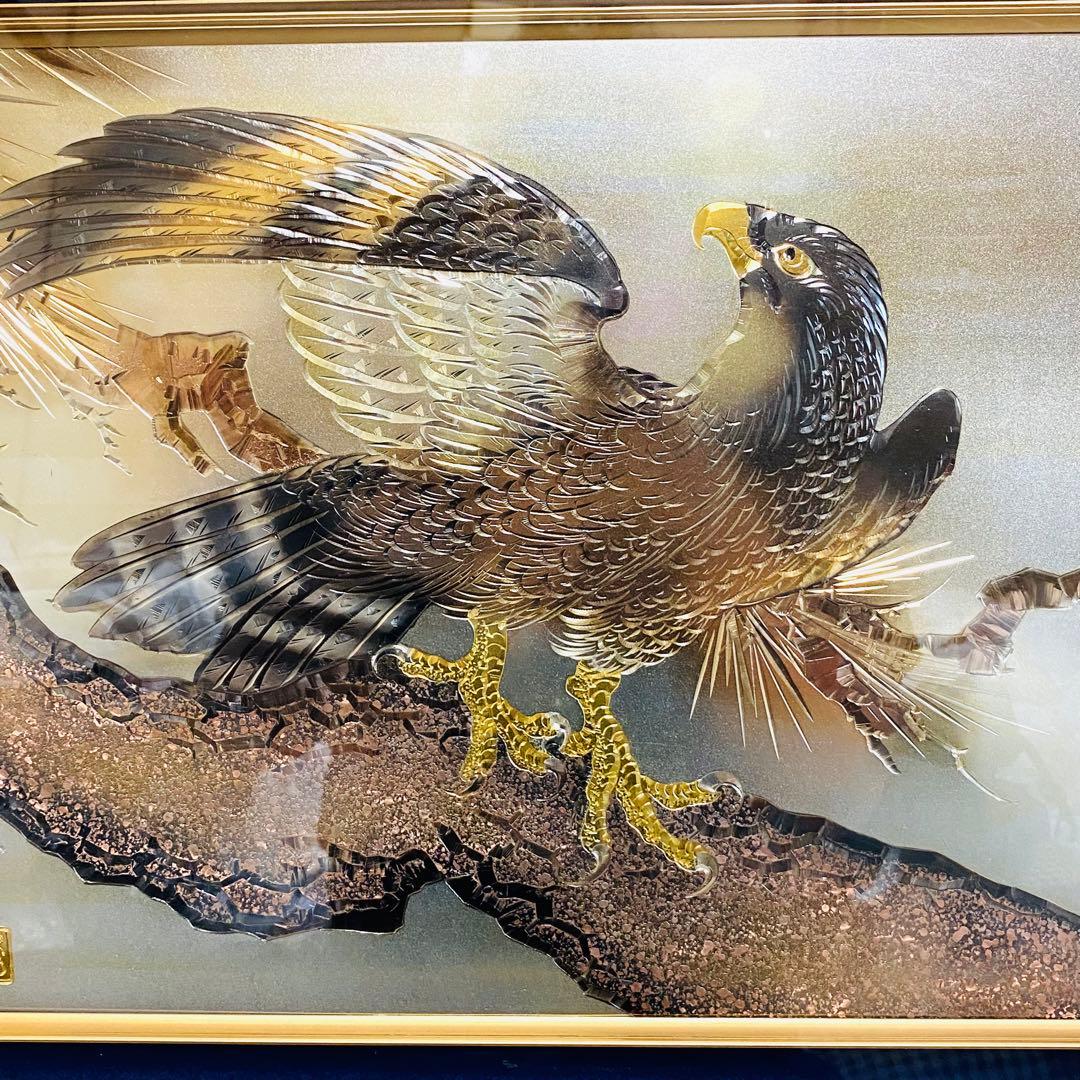 高岡銅器 松鷹 電鋳額