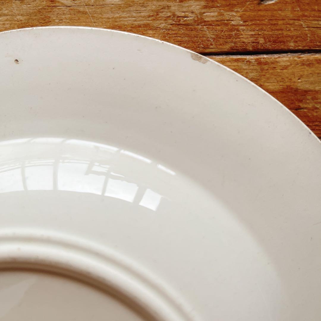 リュネビルK&G 美しい花柄のスーププレート