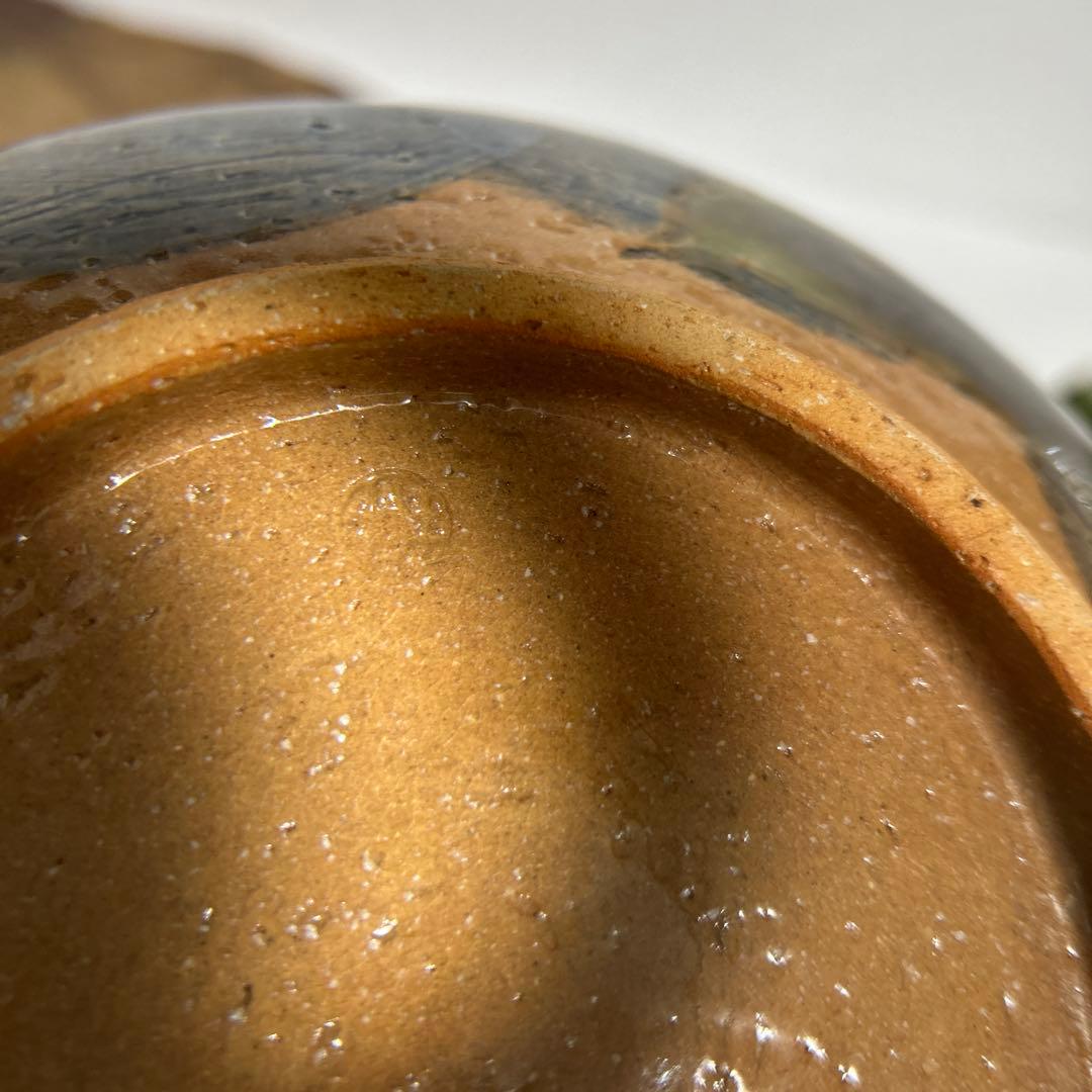 未使用　清水焼　京焼 土渕陶葊　陶あん　陶葊窯 絵付け　椿柄　大鉢　菓子鉢　茶道