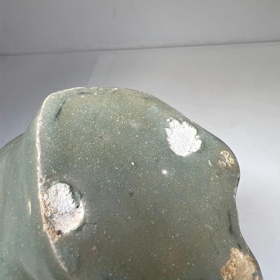 朝鮮美術　高麗青磁水滴　木箱付　高さ約12㎝　東Y7-0603⭐︎2Fトコヒ