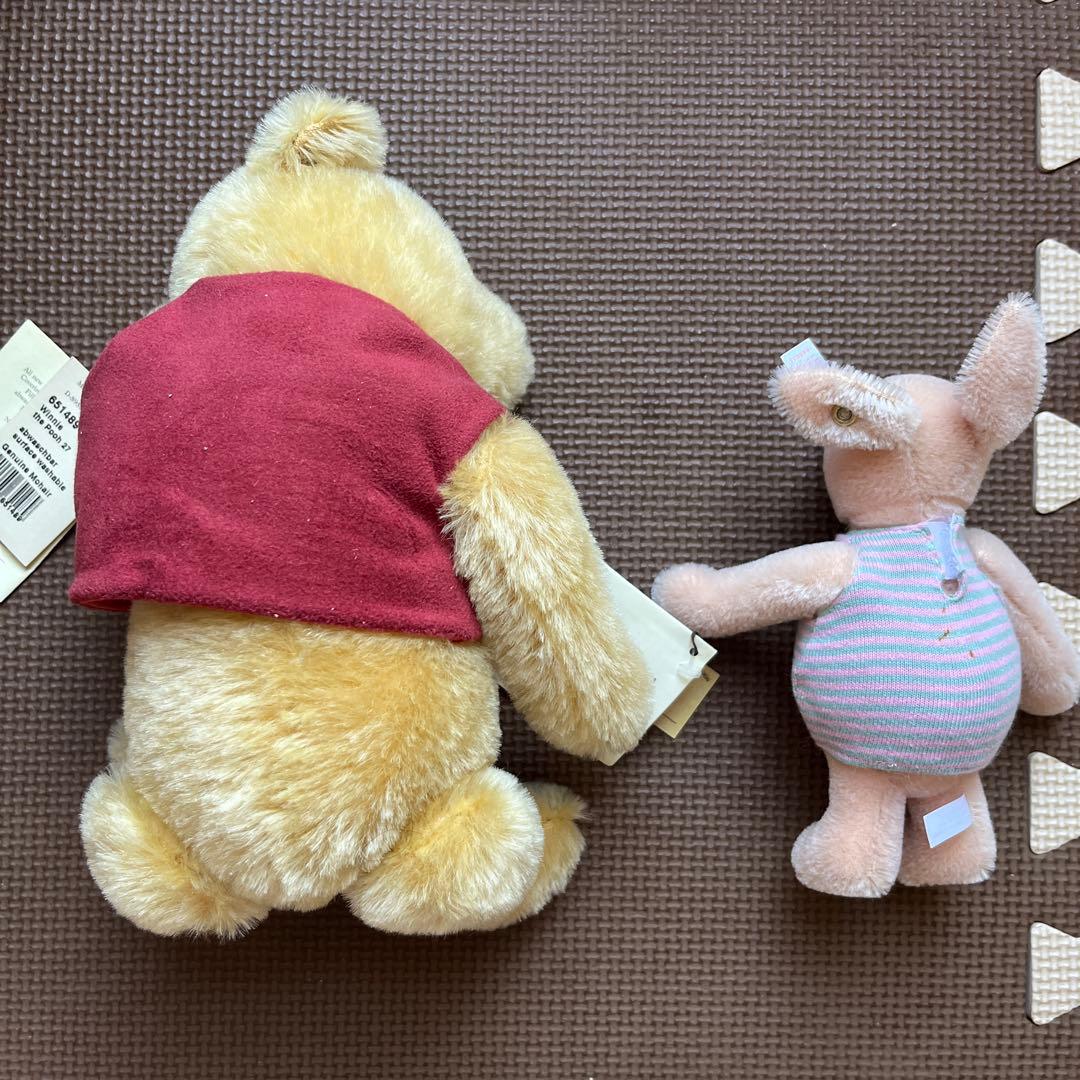 シュタイフ プーさん&ピグレット　セット　クラシック　ぬいぐるみ