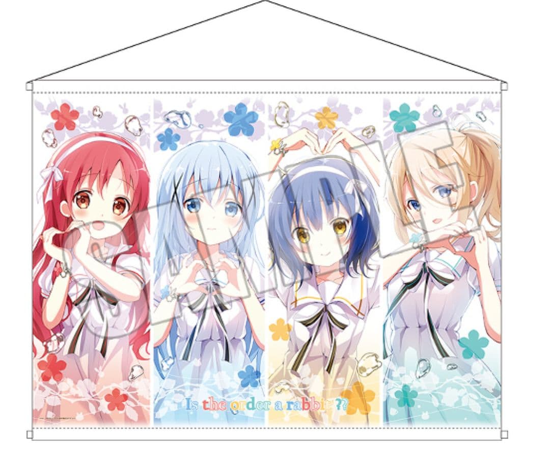 ご注文はうさぎですか?　タペストリー6点&布ポスター2点セット