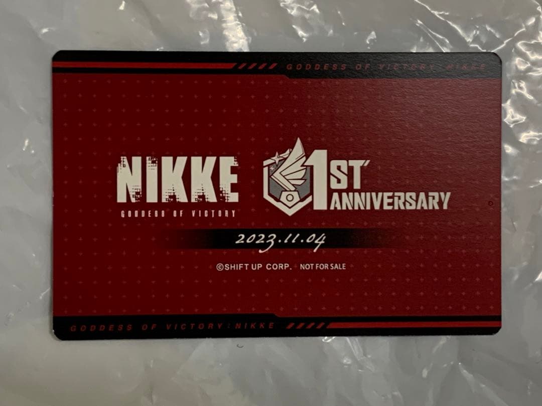 新品未使用 1周年限定カード NIKKE ニケ①