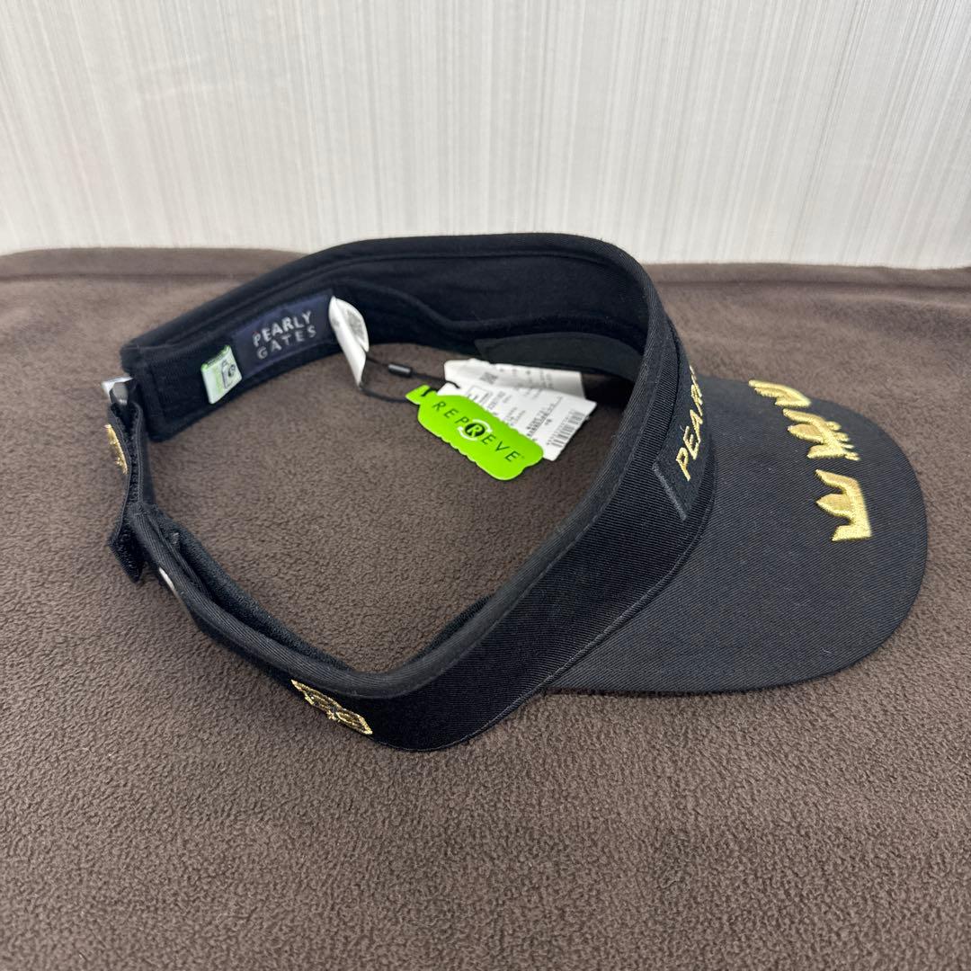 パーリーゲイツ　原英莉花プロ　サンバイザー　黒