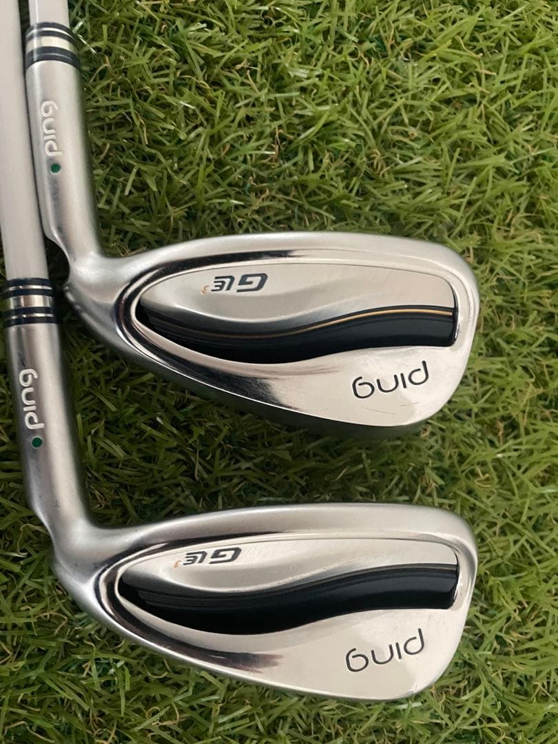 PING gle3 レディースアイアン 4本セット　A 純正カーボン　グリーン