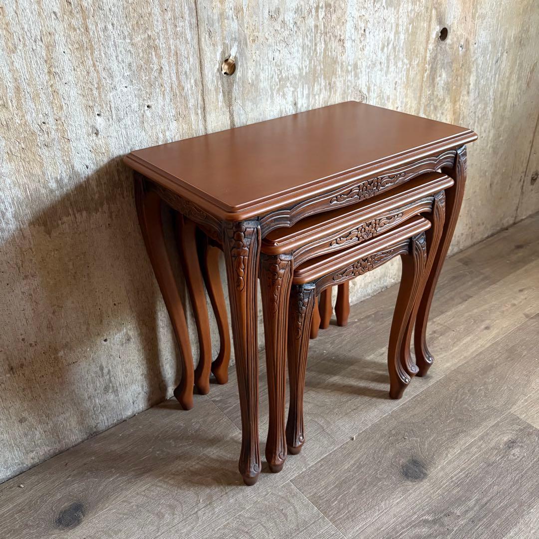 猫脚クラシック　ネストテーブル　サイドテーブル