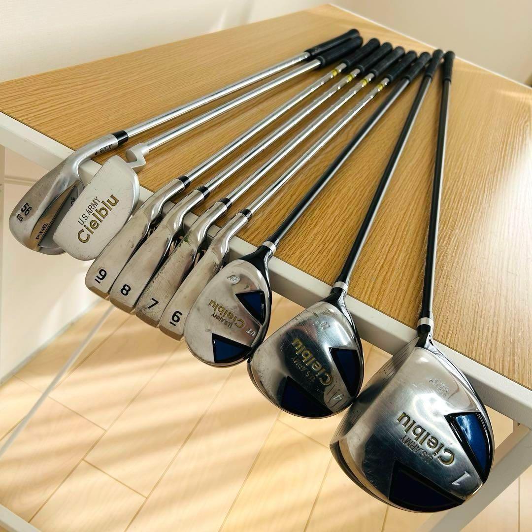 U.S.ARMY Cielble 初心者　ゴルフバッグ　アイアン9本セット