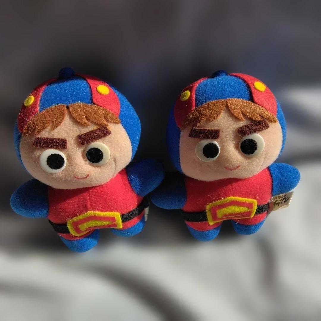 昭和レトロ非売品新品未使用未開封ガッチャマンヒーローぬいぐるみ同種含10体セット