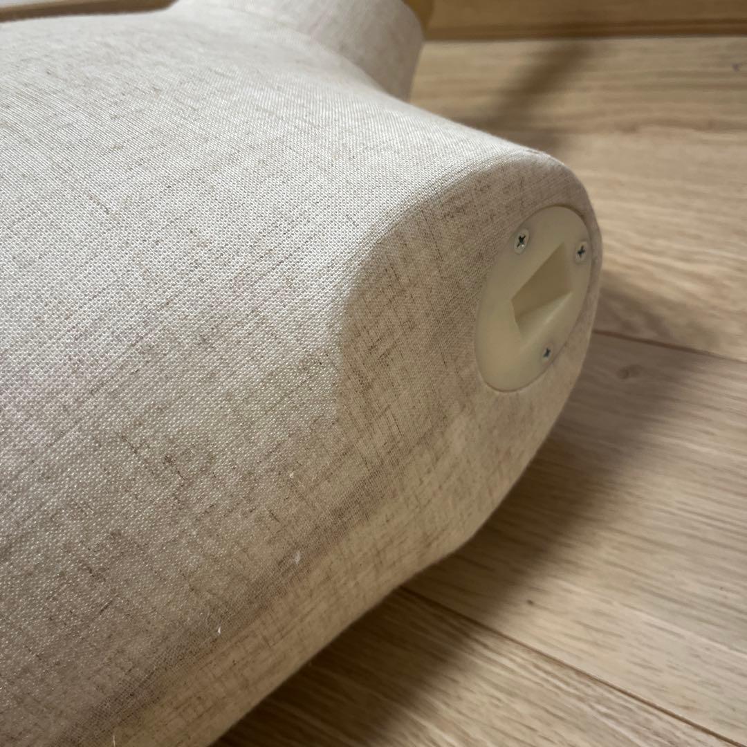 メンズ布製トルソー　マネキン 男性　高さ調整可能　金属スタンド付き