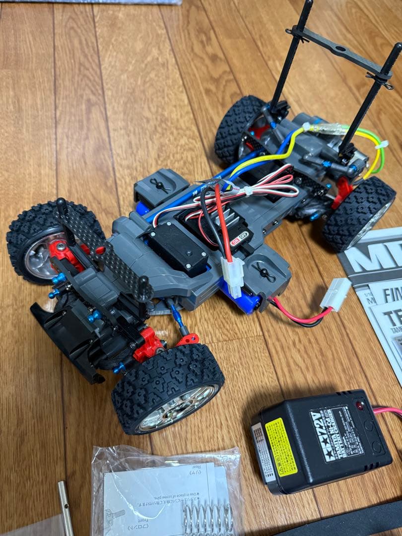 タミヤラジコン1/10 MF-01Xシャーシフルセット　ほぼフルオプション組立済