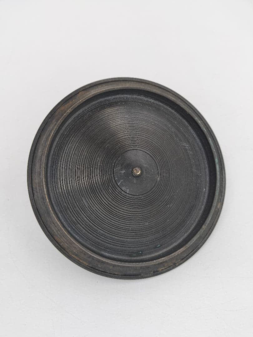 b505 唐銅 琉球風炉 田口霰釜添 釜谷浄越 木箱 茶道具 古物