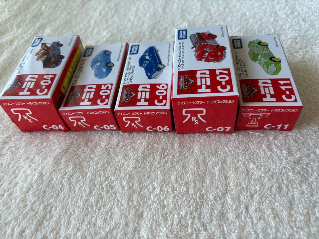 ディズニー トミカ カーズ C-04、05、06、07、11 まとめて5台セット
