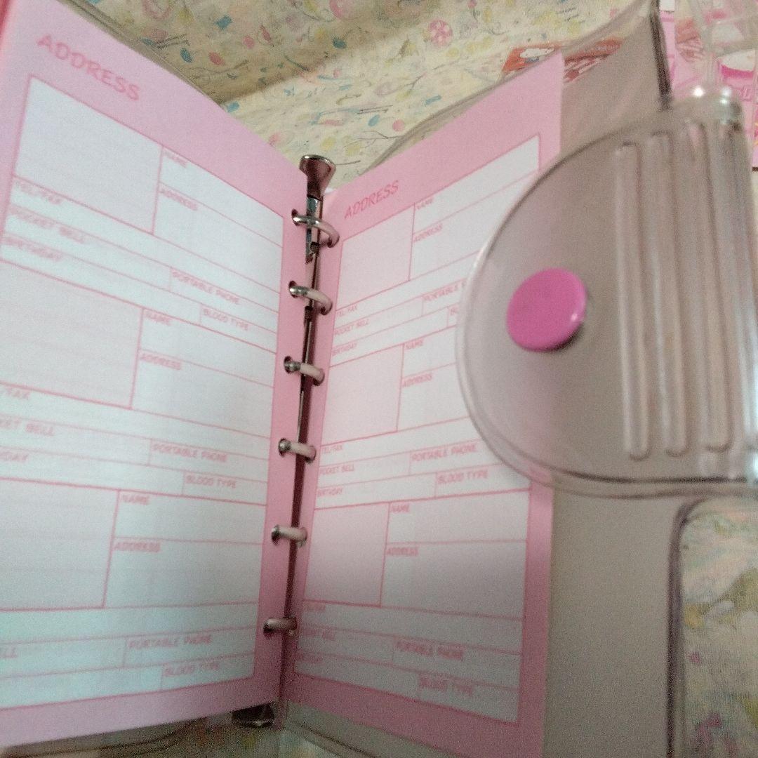 未使用　レトロ　ハローキティ システム手帳+色々セット