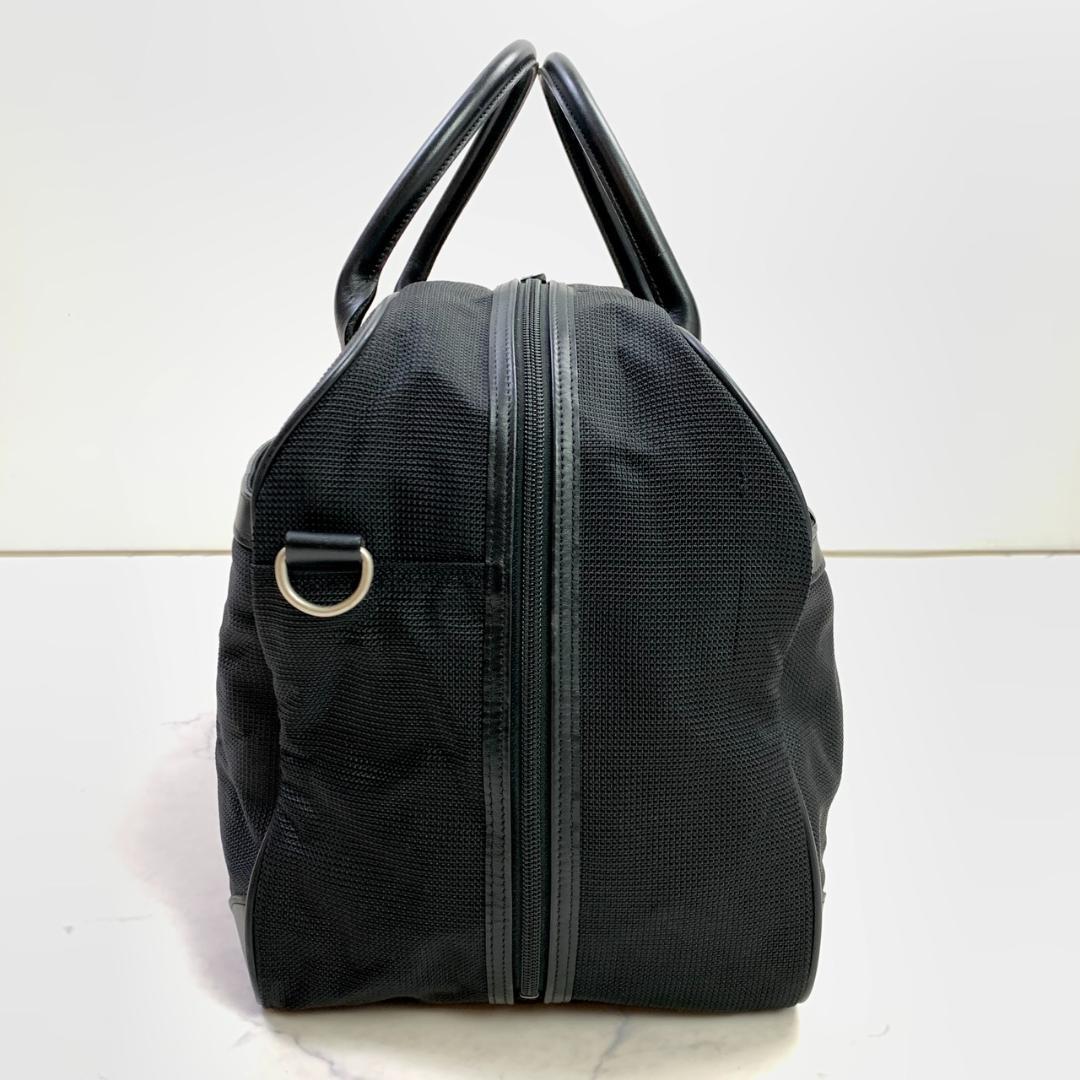 バーバリーゴルフ 2way ボストンバッグ ブラック ロゴ　大容量