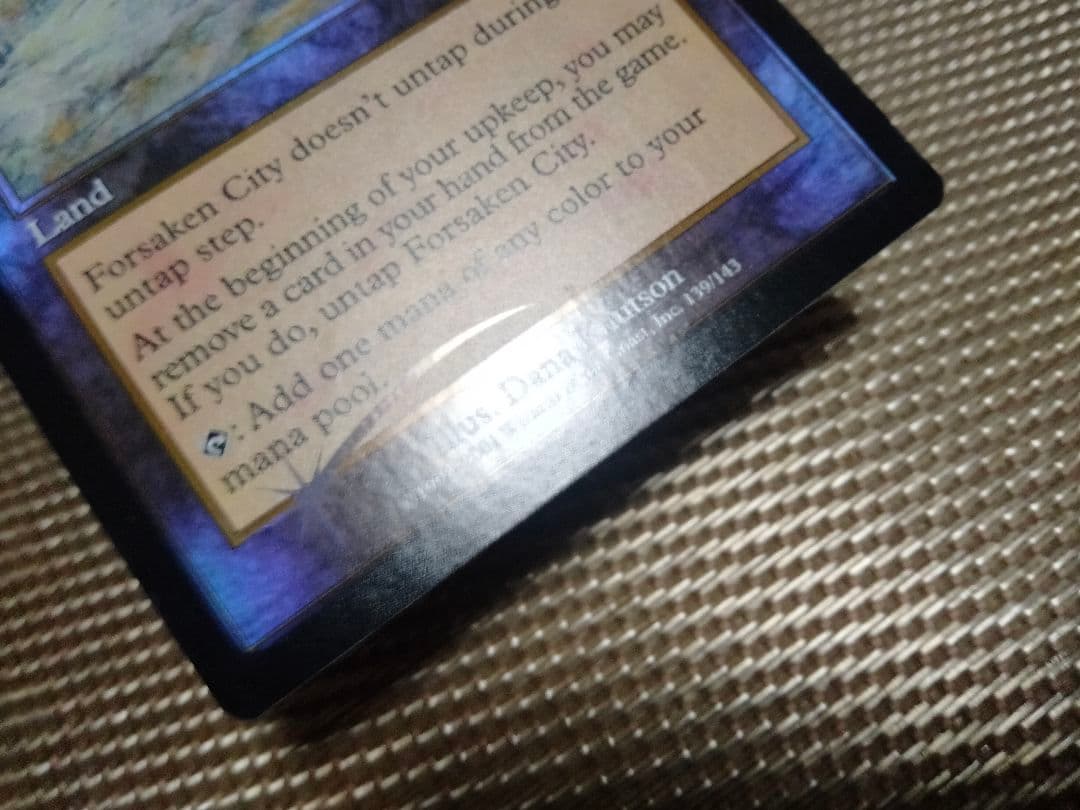 【ご確認用】プレーンシフト foil 見捨てられた都市 英語 1枚　MTG