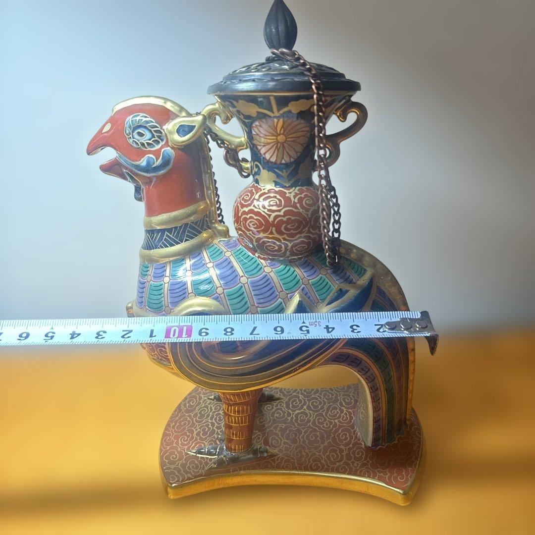 美品 林九郎 在銘 花器 置物