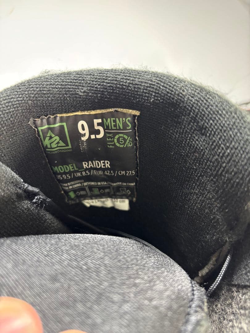 美品 K2 27.5cm K2 RAIDER スノーボードブーツ