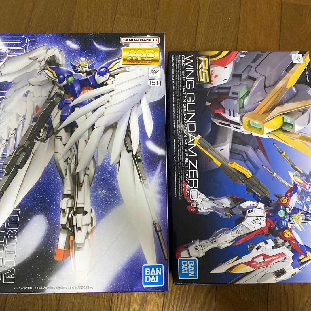 ※鳥　ガンプラ 2点まとめ売り ウイングガンダム ゼロ MG RG