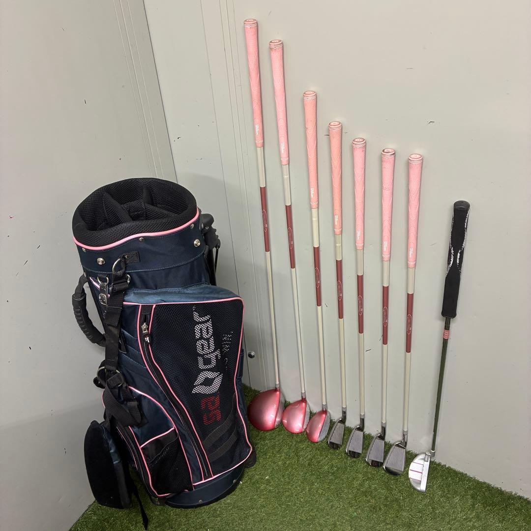 レディースゴルフクラブセット【Wilson】【SA GEAR】【初心者用】★