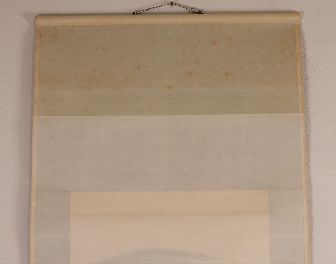 【真作】臨済宗国泰寺派管長 稲葉心田 達磨 不倒翁 画賛 紙本 掛軸 茶掛 合箱