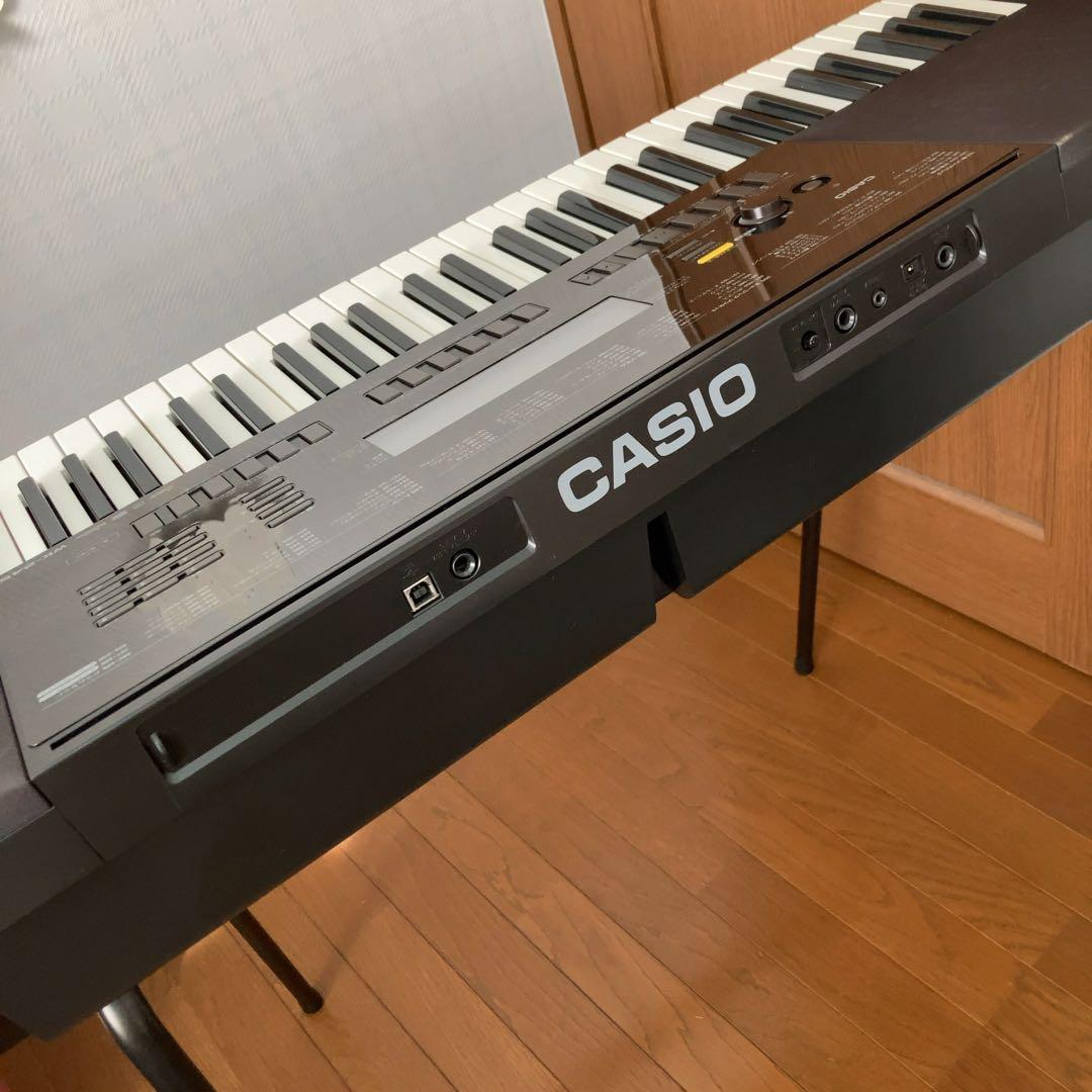 CASIO WK-245 電子ピアノ キーボード アダプタ　スタンド　76鍵盤