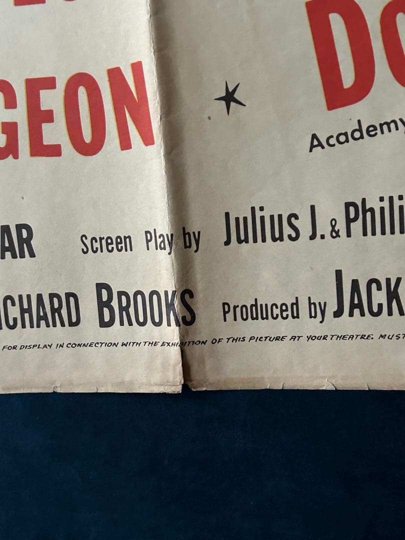 雨の朝巴里に死す　USオリジナル映画ポスター