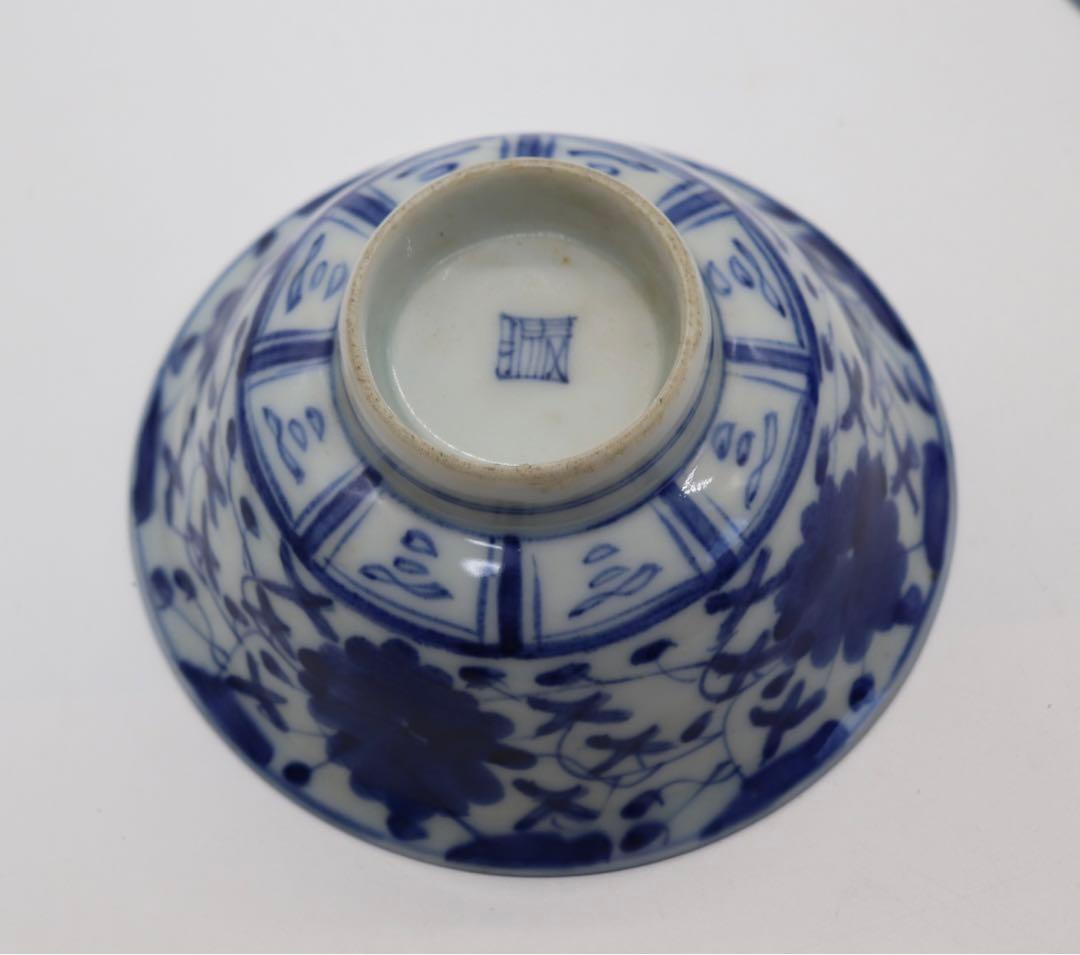 中国　清時代　染付お碗6点　送料込み0211