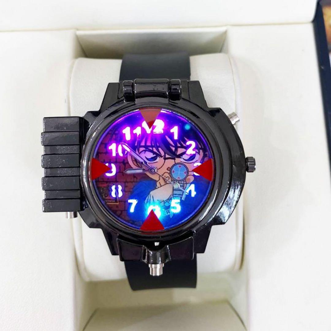 《2個セット割》【七色フラッシュライト付】名探偵コナン時計型麻酔銃 予備電池付